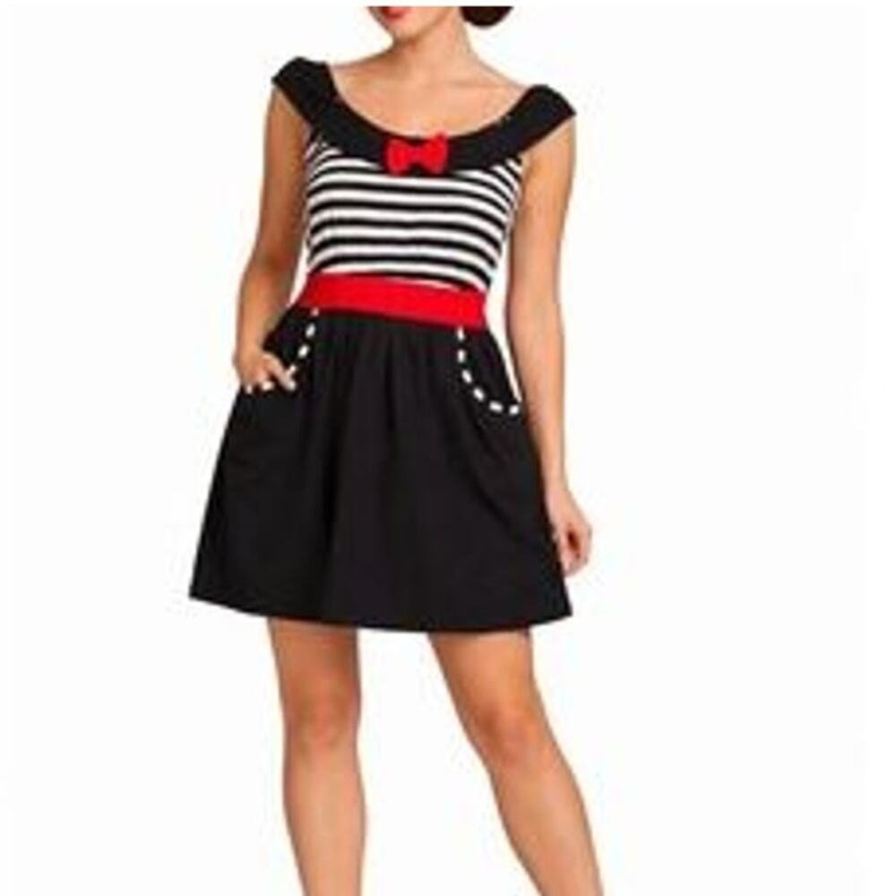 NWT Sourpuss Sideshow June Dress Womens Sz Large Retro Pinupc Rockabilly